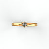 Abstract Elegance Gold Ring