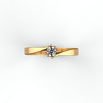 Abstract Elegance Gold Ring