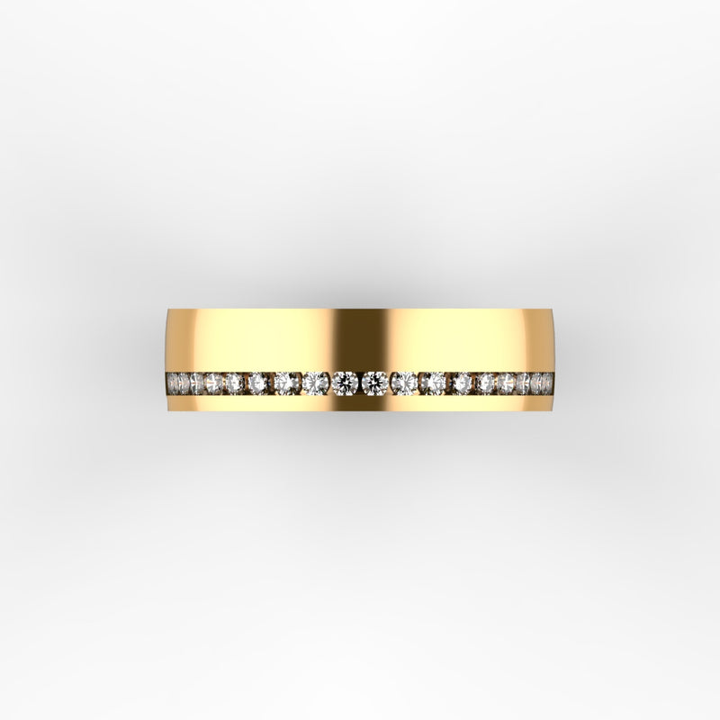 Diamond Band Gold Ring