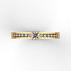 One Stone Diamond Gold Ring